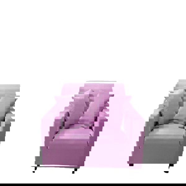 Anyhouz Anyseat 1 Seater Sofa Cover Plain Light Purple Style and Protection For Living Room Sofa Chair Elastic Stretchable Slipcover