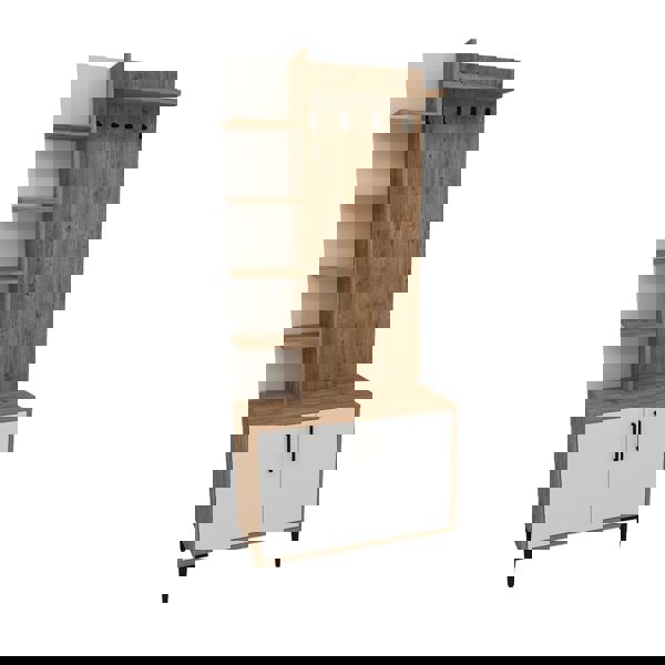 Destina Home Lefteris Hallway Coat Rack with Shelves