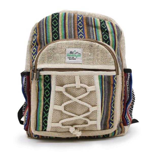 Serano Small Backpack - Rope & Pockets Style