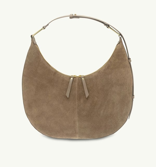 Apatchy London The Nora Mushroom Suede Bag