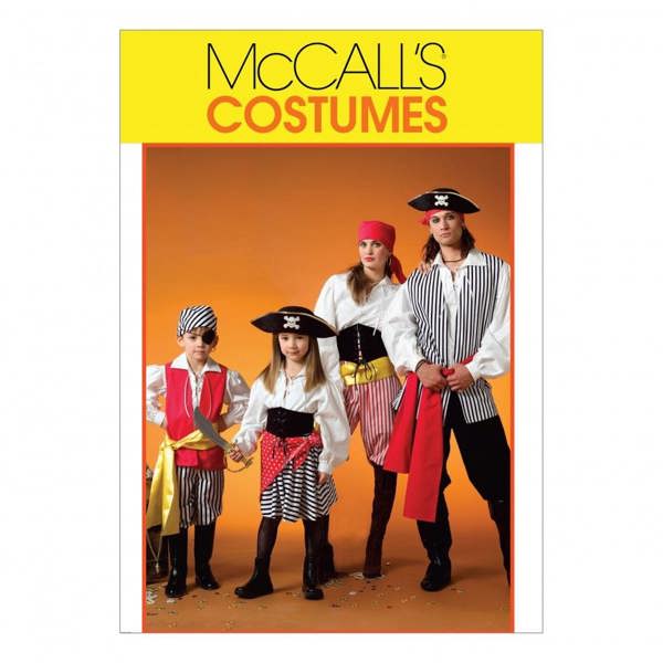 McCalls 4952 Paper Sewing Pattern – Family Costume, Size S-XL, Intermediate