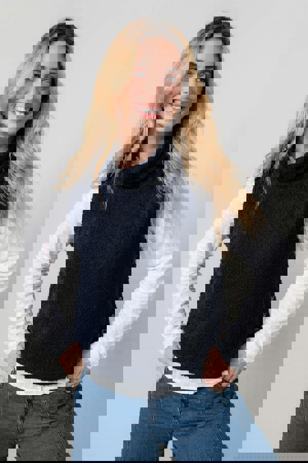 Bramble Boucle Knit Tank Charcoal | Lily and Me Clothing