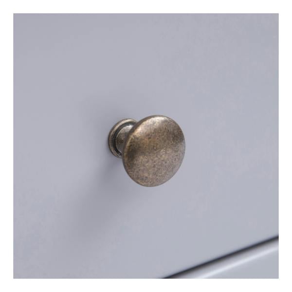 Cabinet Bits Mirano 5 Drawer Chest of Drawers Brass Knob
