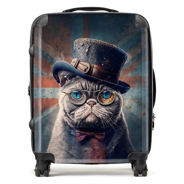 Warren Reed British Shorthair Cat Splashart Suitcase