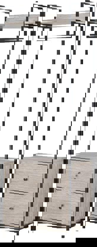 Swish Furniture Alva Open Wardrobe with 2 Drawers