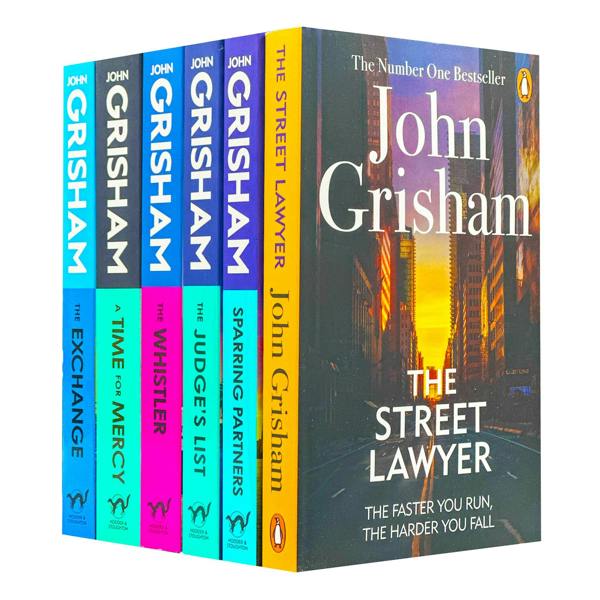 John Grisham Legal Thrillers 6 Books Set - A Time For Mercy, Sparring Partners, The Exchange, The Street Lawyer, The Whistler, The Judge's List