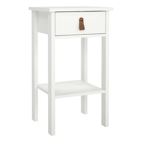 Furniture To Go Barcelona Bedside Table with 1 Drawer in White