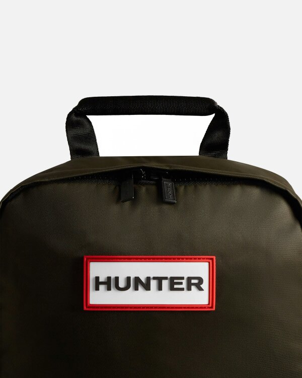 Hunter Nylon Backpack Small - Dark Olive