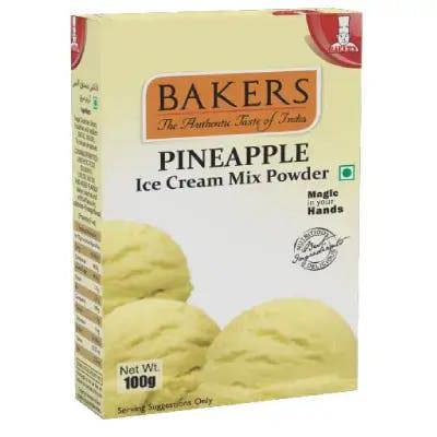 BAKERS ICE CREAM MIX POWDER PINEAPPLE  100g