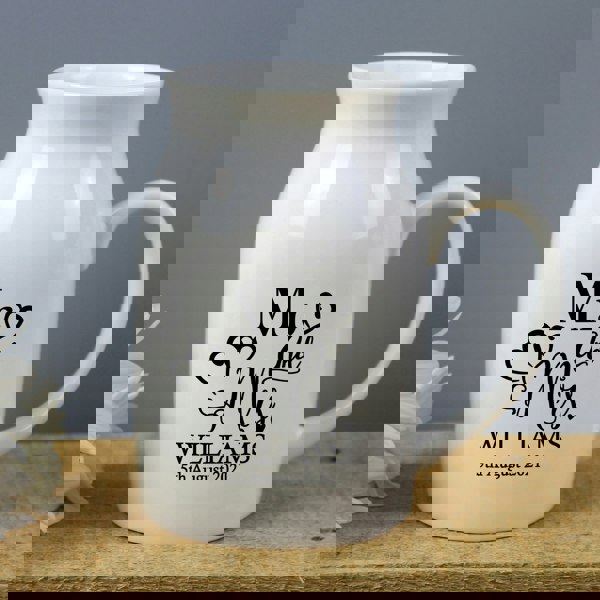 Personalised Memento Company Personalised Mr & Mrs Flower Jug Vase