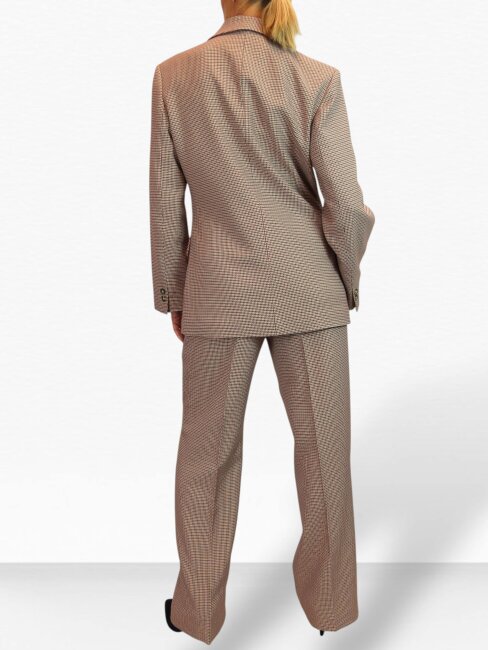 Paulo Due Women's Houndstooth 2 Piece Trouser Suit Tailored Blazer