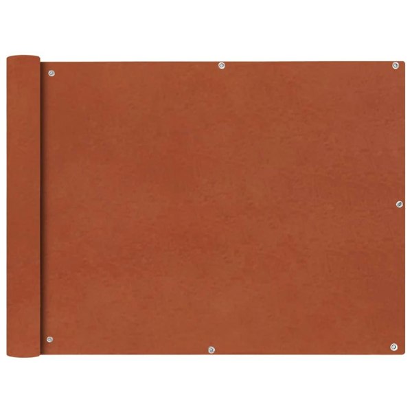 Berkfield Balcony Screen Oxford Fabric 90x600 cm Terracotta