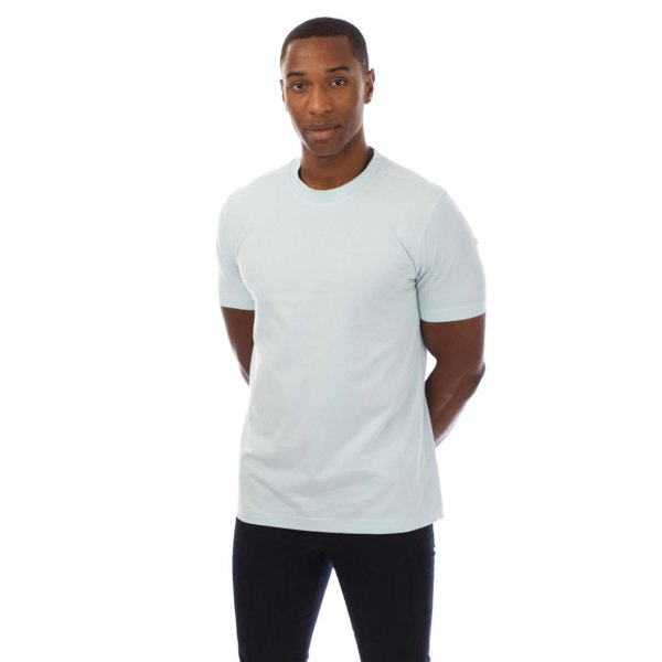 Boss Mens Logo Collared T-Shirt - Blue