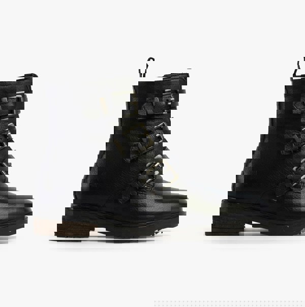 Hush Puppies PRIA Womens Leather Ankle Boots Black
