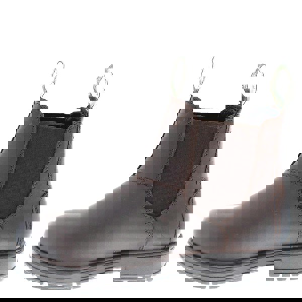 Frank James Braunton Greasy Brown Mens Chelsea Pull On Boots