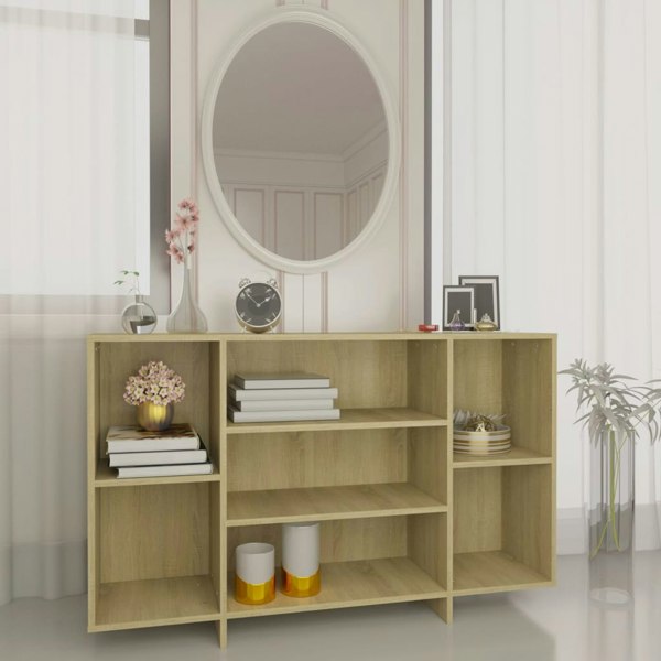 Berkfield Sideboard Sonoma Oak 120x30x75 cm Engineered Wood