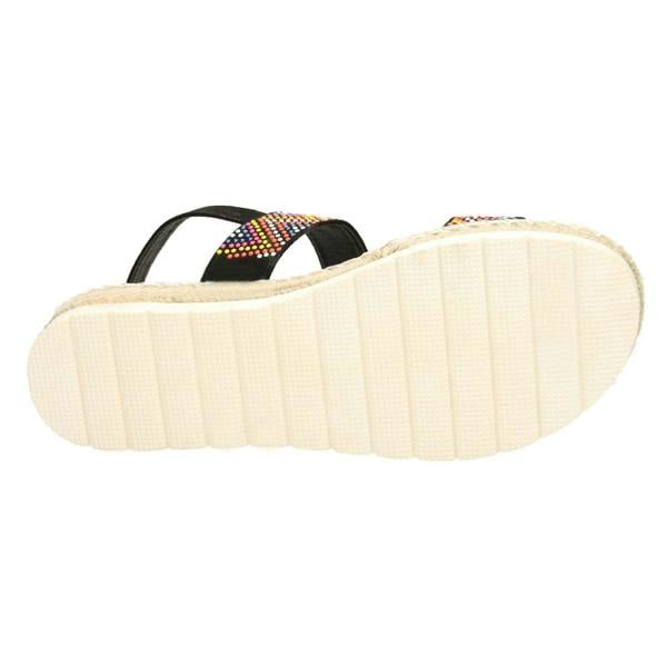 Savannah Ladies Savannah Coloured Studded Sandals