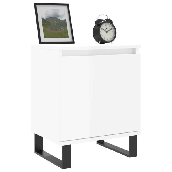 Berkfield Bedside Cabinets 2 pcs White 40x30x50 cm Engineered Wood