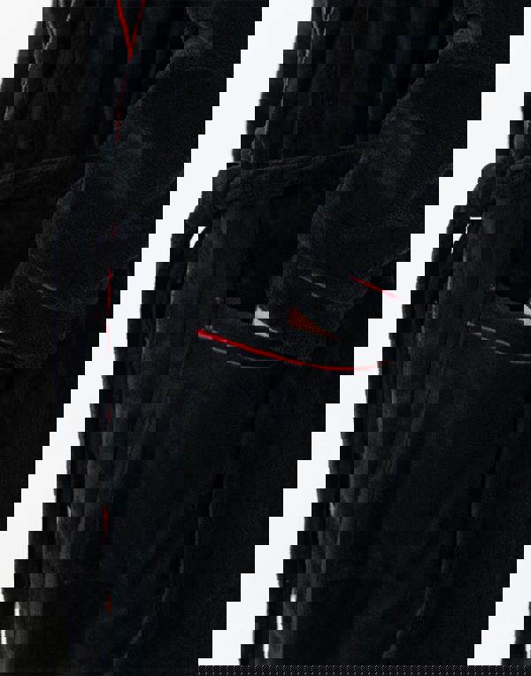 Foo Fighters Mens Black Logo Hooded Bathrobe