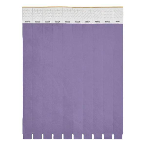 MidOcean Tyvek Wristband (Pack of 10) - Violet - 