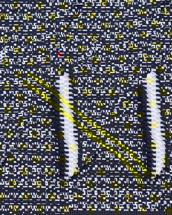 Lambretta All Over Geometric Mens Smart Classic Retro Polo Shirt