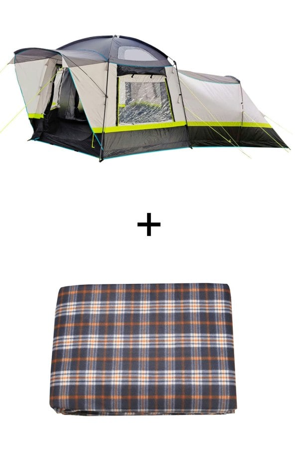 OLPRO Hive Poled - 6 Berth Festival and Holiday Tent (3x Sleeping Pods & Living Space)