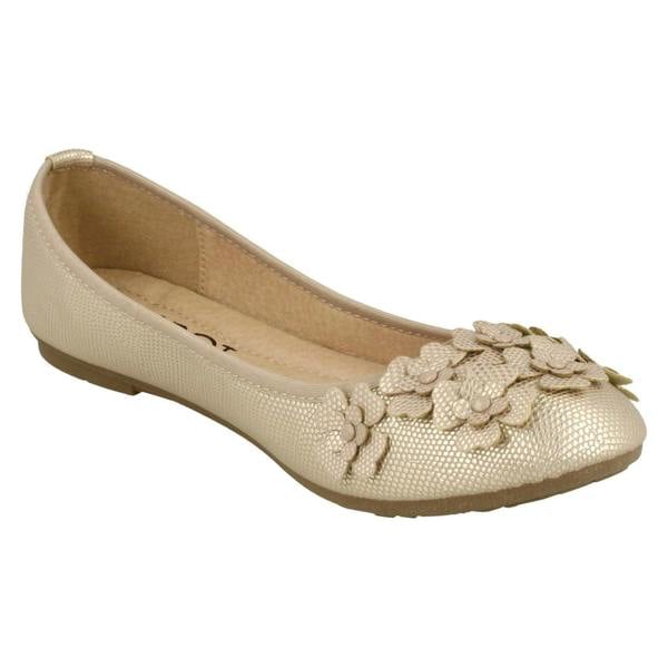 Spot On Ladies Spot On Casual Flat Ballerina Shoes