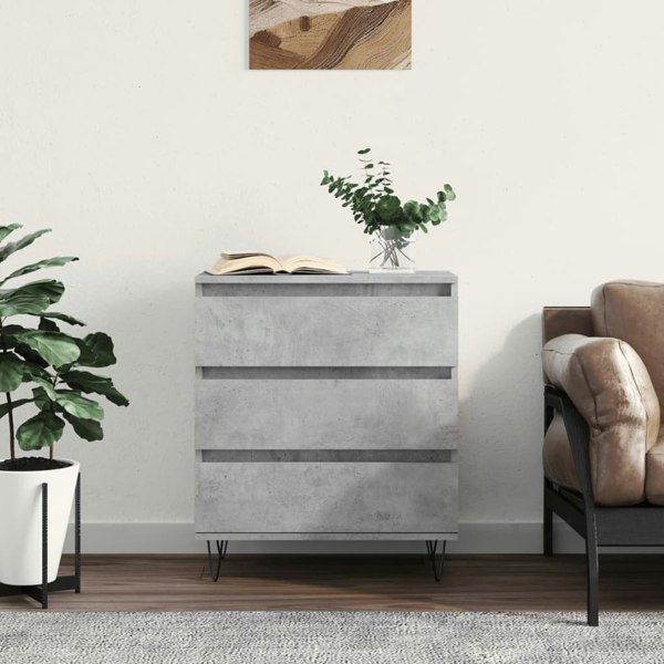 Berkfield Sideboard Concrete Grey 60x35x70 cm Engineered Wood