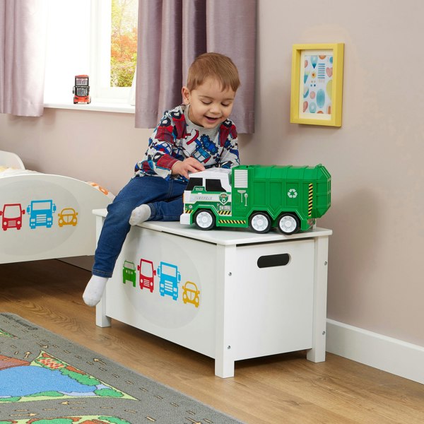 Liberty House Toys Kid's Wooden Transport Toy Box