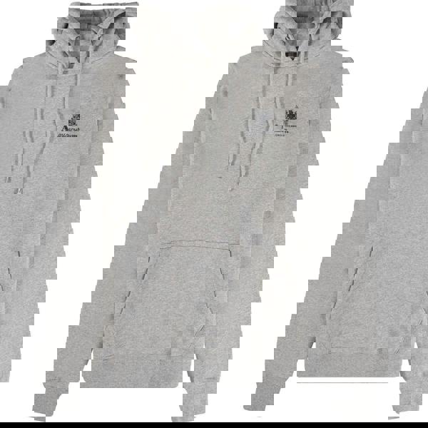 Aquascutum Mens Active Small Logo Hoodie - Grey - 