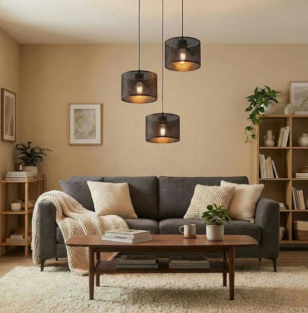 Emibig LUX Prem Pendant Lamp 3 x E27 Black
