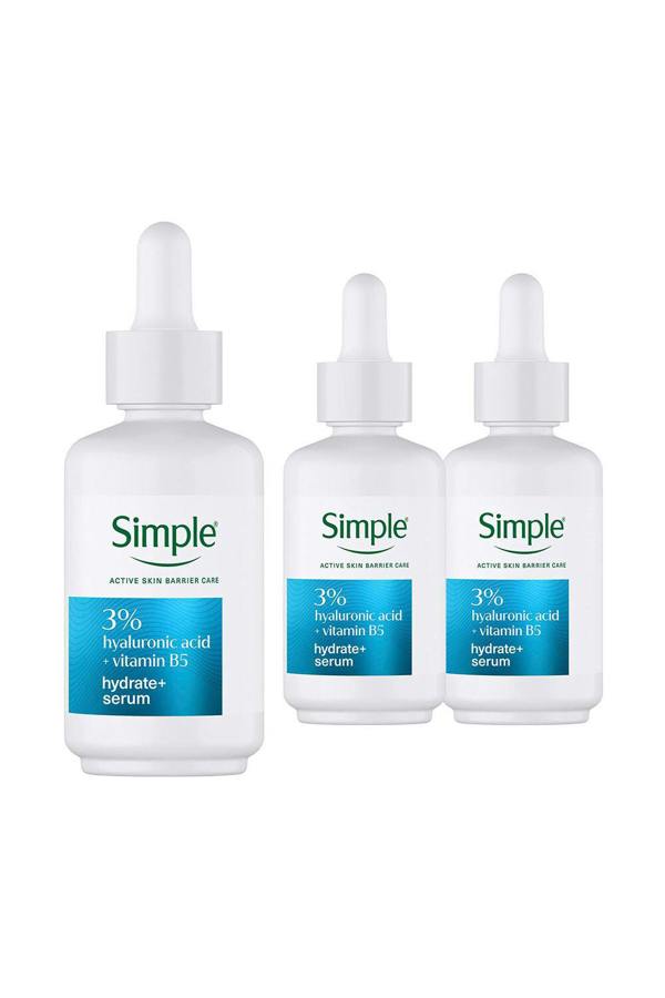 Simple Hydrate+ Serum 3% Hyaluronic Acid + B5 Moisture Boost Face, 30ml