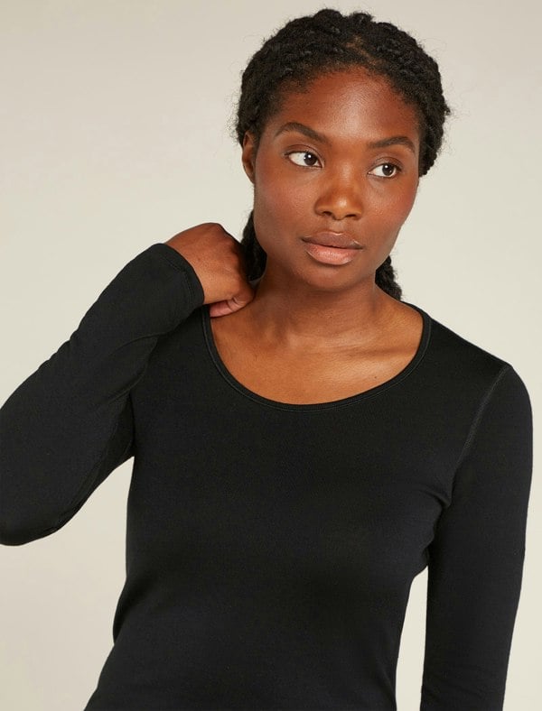 Icebreaker Women's Merino 260 Tech Long Sleeve Scoop Neck Base Layer {IC-0A5727}
