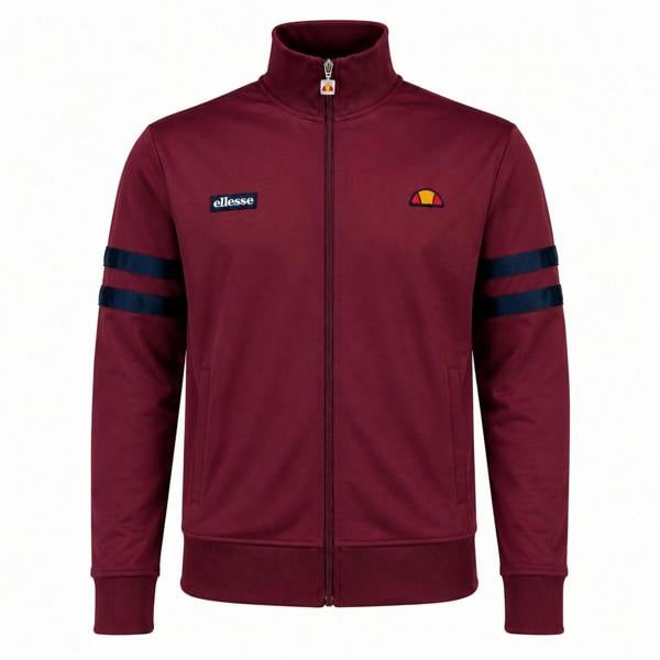 Ellesse Roma Track Top Jacket Burgundy/Navy