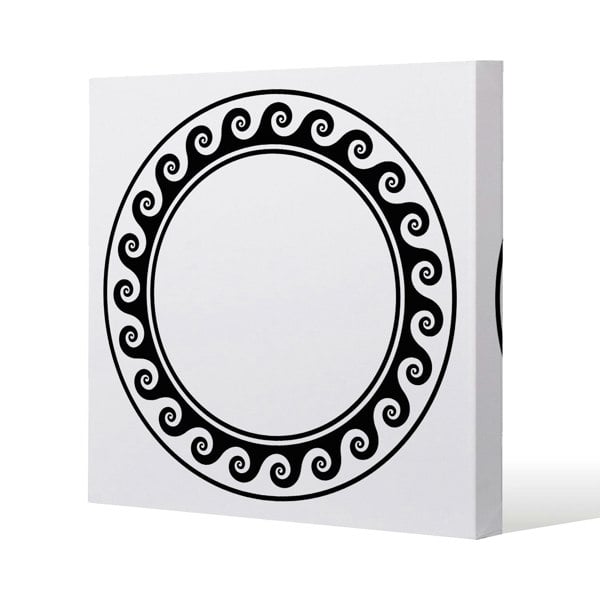 Benjamin Tate Design Decorative Egyptian Slim Style Canvas Print  40x40cm , 15mm Slim Real wood.