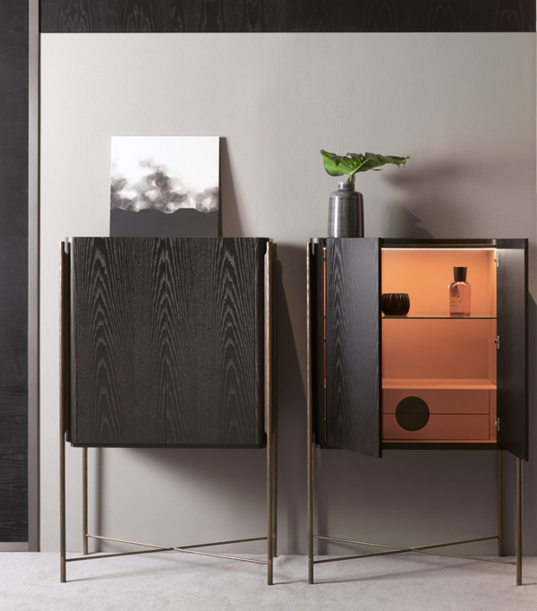 Cantori Italian Black Ash Luxury Cabinet