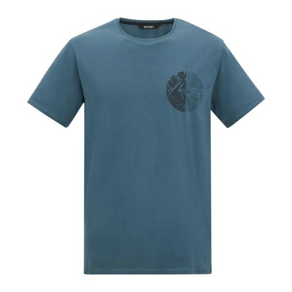 Regatta Mens Cline IX Compass T-Shirt - Grey Mirage - 