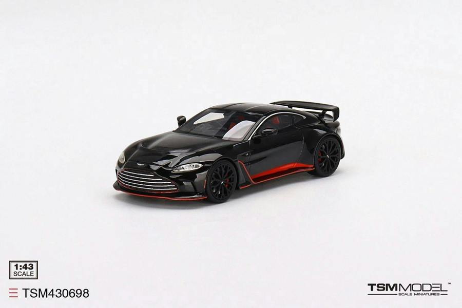 MCSlots Aston Martin V12 Vantage Jet Black 1:43 Scale TSM430698