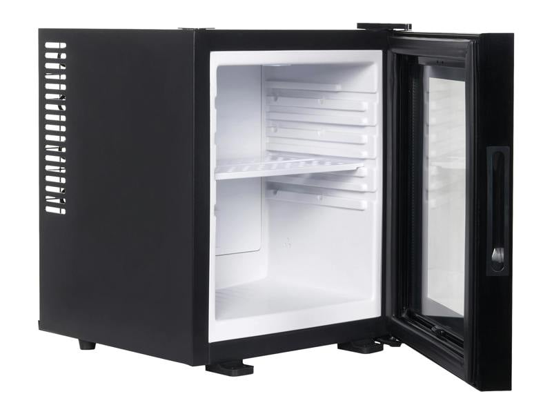 Corby Eton 20L Glass Door Minibar in Black - UK Plug
