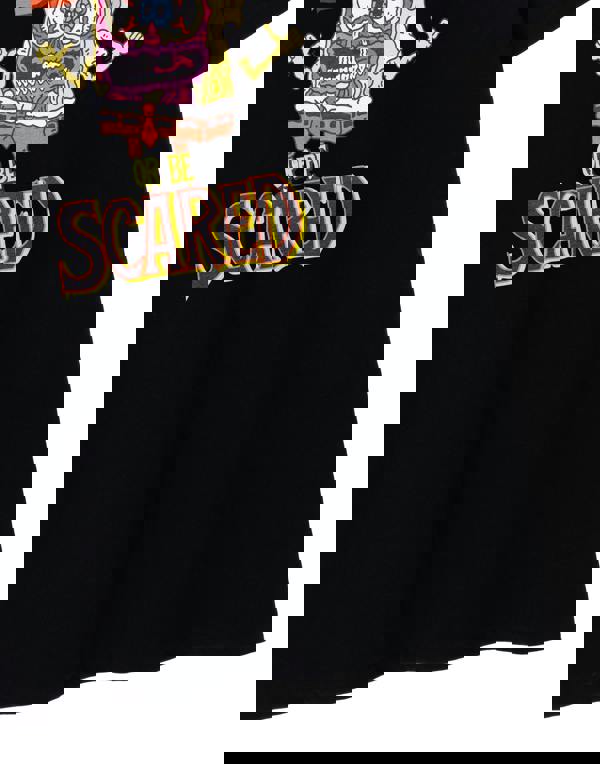 SpongeBob SquarePants Unisex Black Scare Or Be Scared Short Sleeved T-Shirt