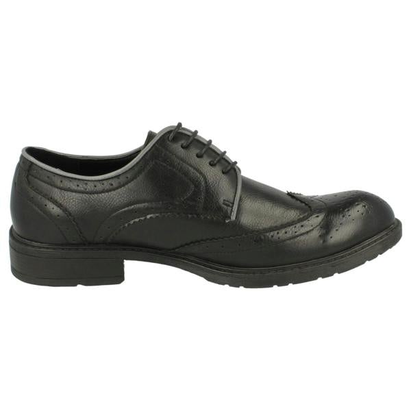 Maverick Mens Maverick Low Heel Brogue Lace Up Shoes