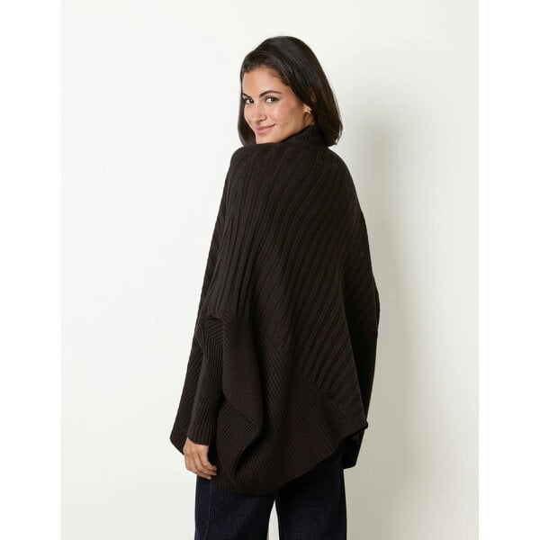 Blue Vanilla Poncho-Style Jumper