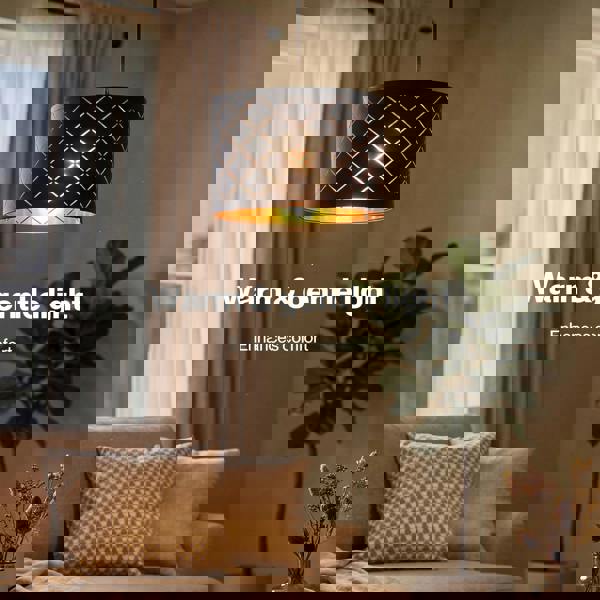 Emitto Ceiling Light Shade Pendant Drum Lampshade Lightshade Living Room Lamp