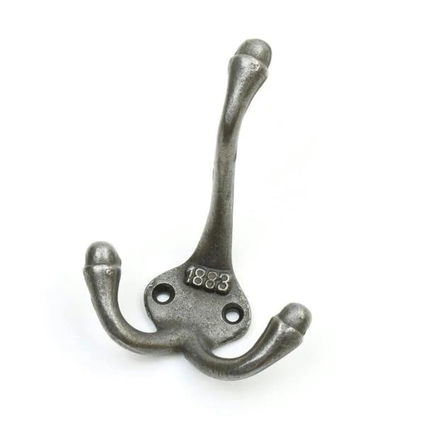 Antique Cast Iron 1883 Triple Coat Hook