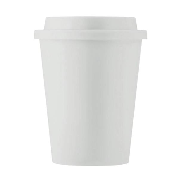 MidOcean Nola Polypropylene Double Wall 300ml Tumbler - White - 