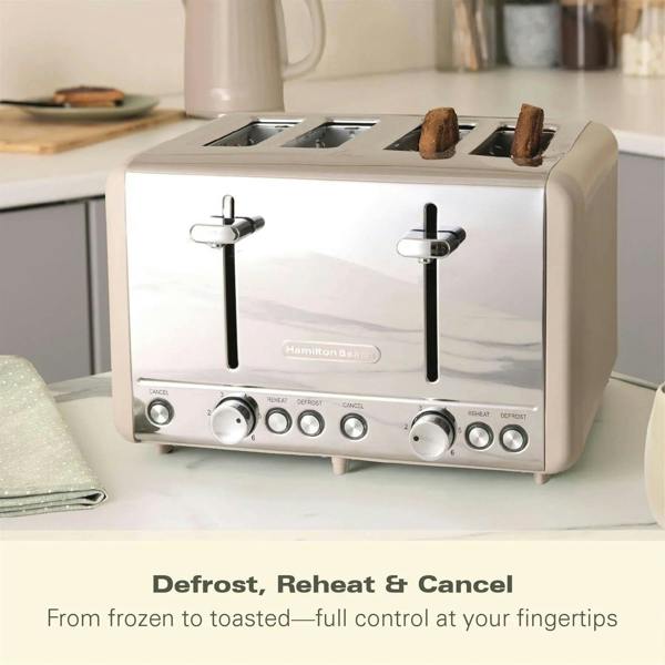Hamilton Beach Harmony 4 Slice Toaster - Cappuccino