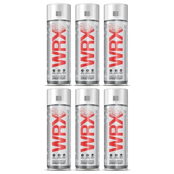 WRX 6X WRX Gun Metal Grey Spray Paints 400ml