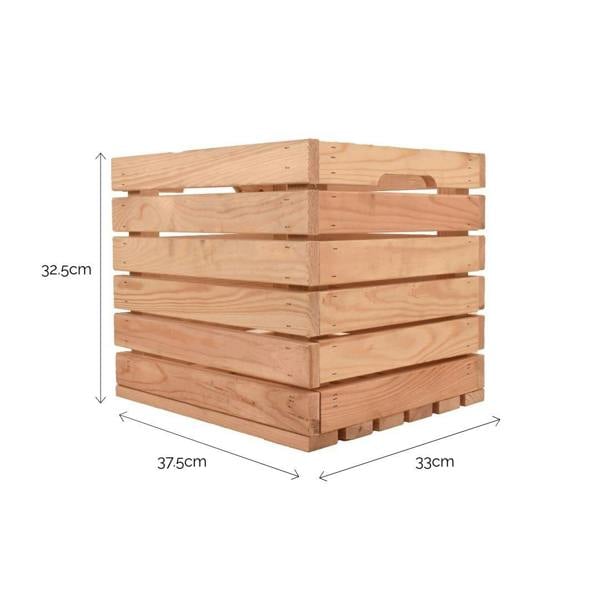 Snowdon Timber Wooden Storage Crate (L) 37.5cm (W) 33cm (H) 32.5cm