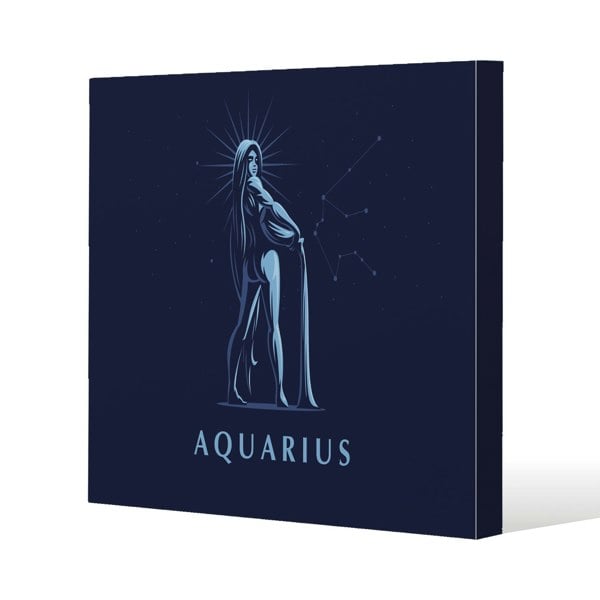 Benjamin Tate Design Sign of the zodiac aquarius (canvas)