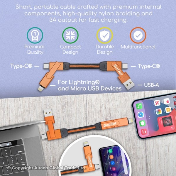 GadJet Rapid 6-in-1 Charge + Sync Cable
